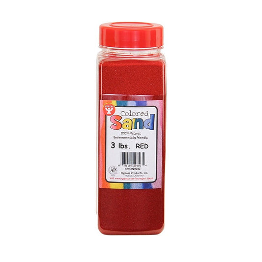 Colored Sand, Red, 3 lb. Container