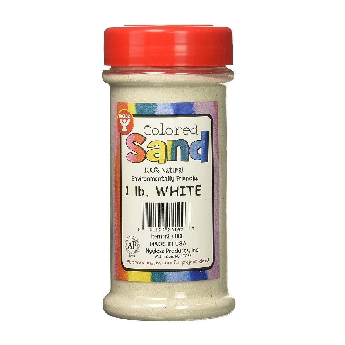 Colored Sand, White, 1 lb. Container