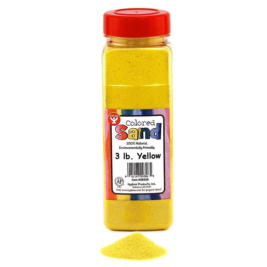 Colored Sand, Yellow, 3 lb. Container