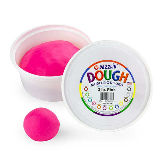 Dazzlin' Dough 3 lbs. Pink, Non-Scented