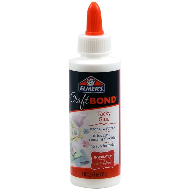 Elmer's Craft Bond Tacky Glue, 4 oz, Clear
