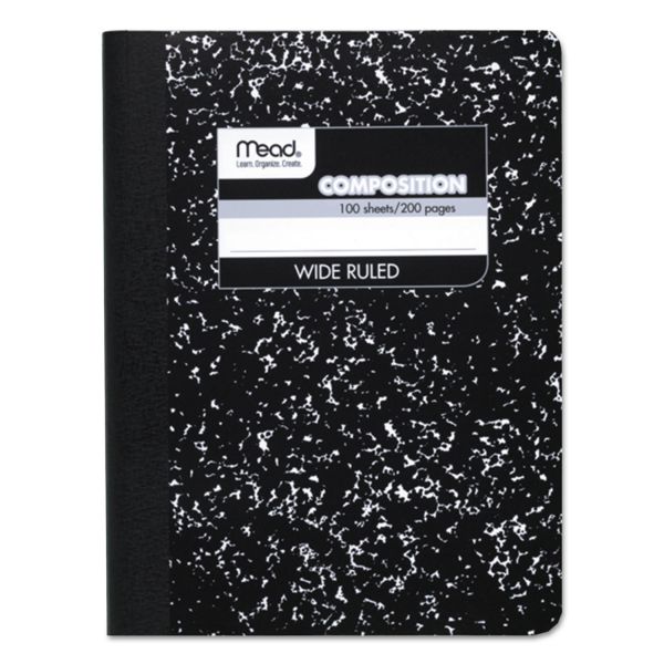 Mead Marble Composition Book 100 Sheets Wide Ruled