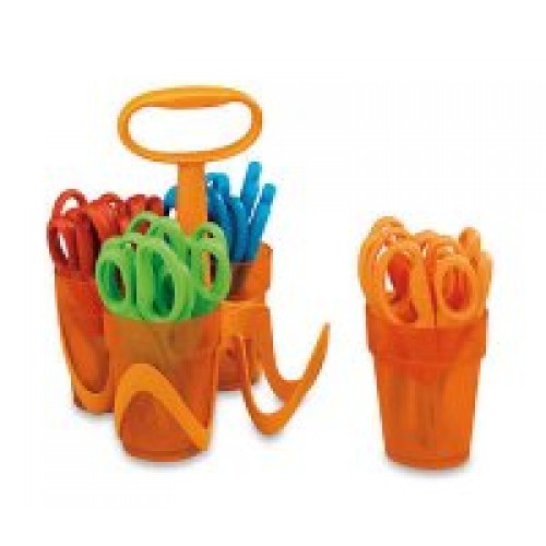 FISKARS Scissors in Caddy Blunt Tip (24 pack)