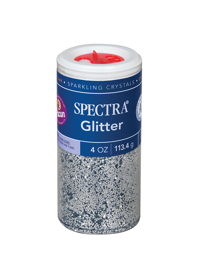 1lb Glitter Shaker Can Silver