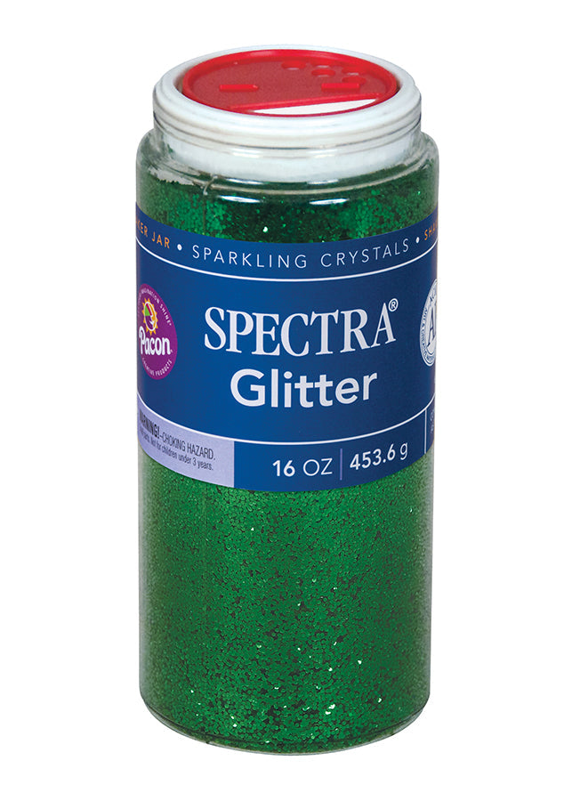 1lb Glitter Shaker Can Green