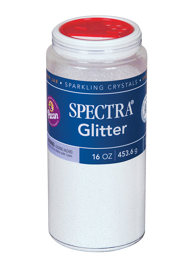 1lb Glitter Shaker Can White