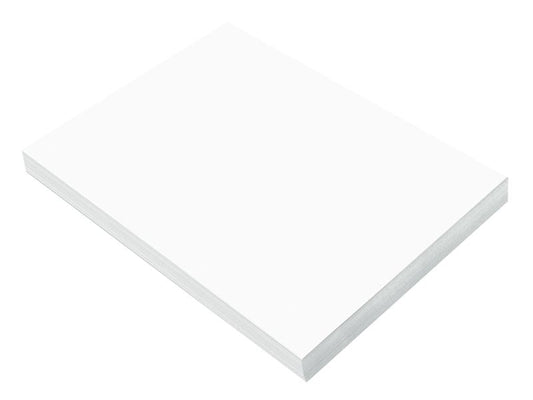 Construction Paper 9" X 12" Bright White 100 Sheets
