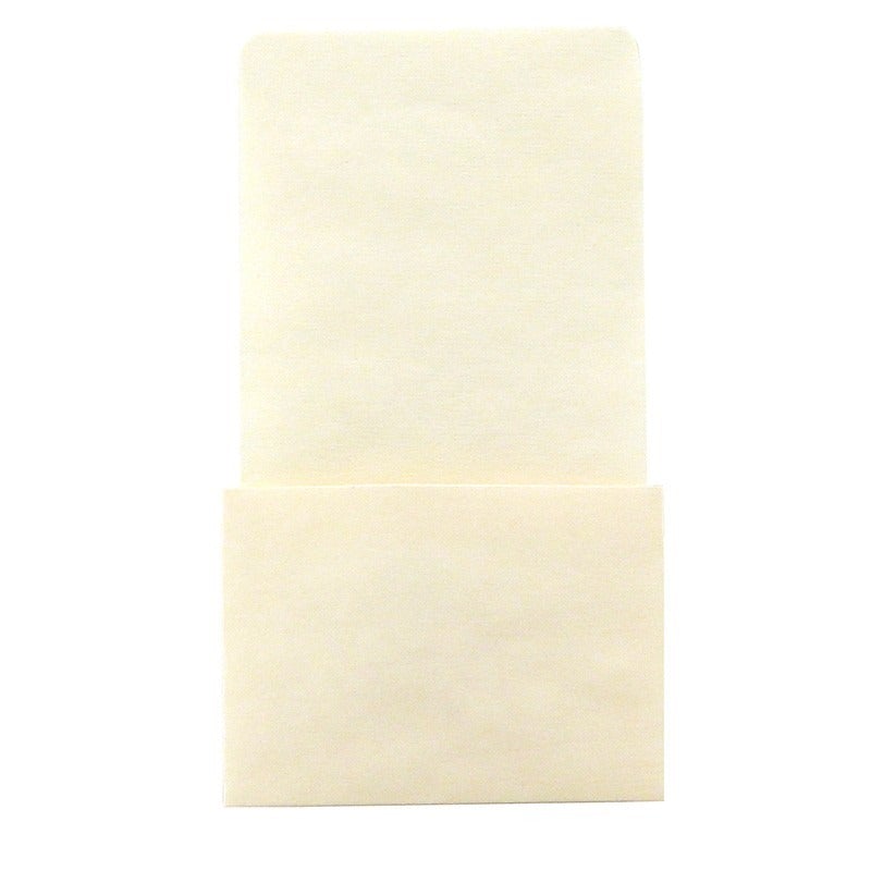 Library Pockets (High Plain Back) - 3.5" x 6.25" - Self Adhesive - Manila, 50 ct.