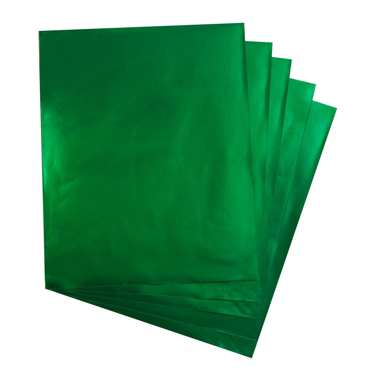 Metallic Foil Paper 12 Sheets 8.5" x 11" Green