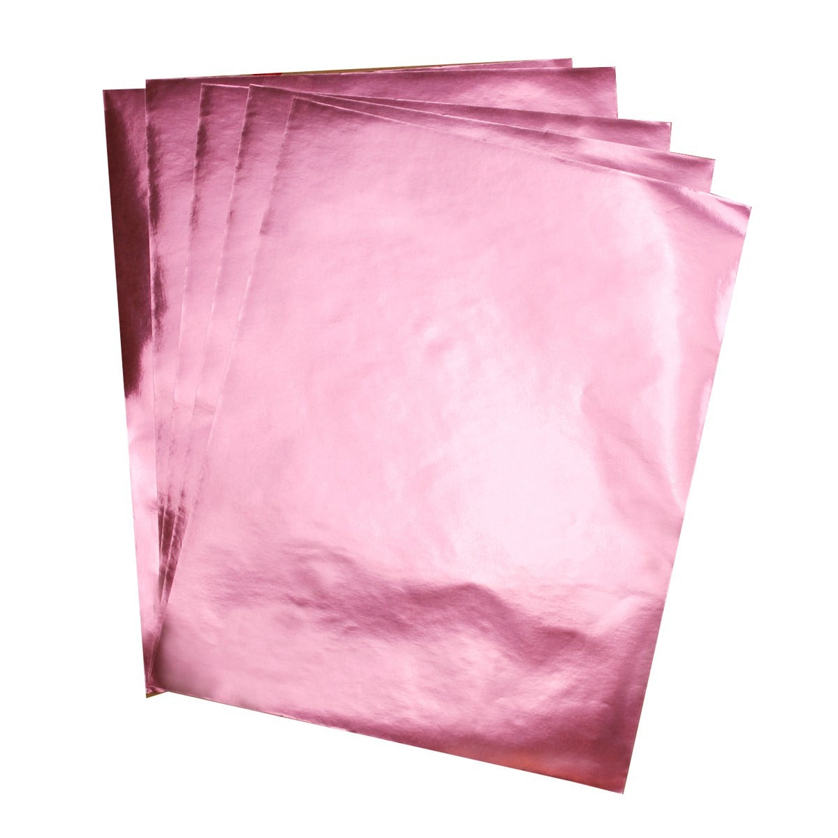 Metallic Foil Paper 12 Sheets 8.5 x 11 Pink