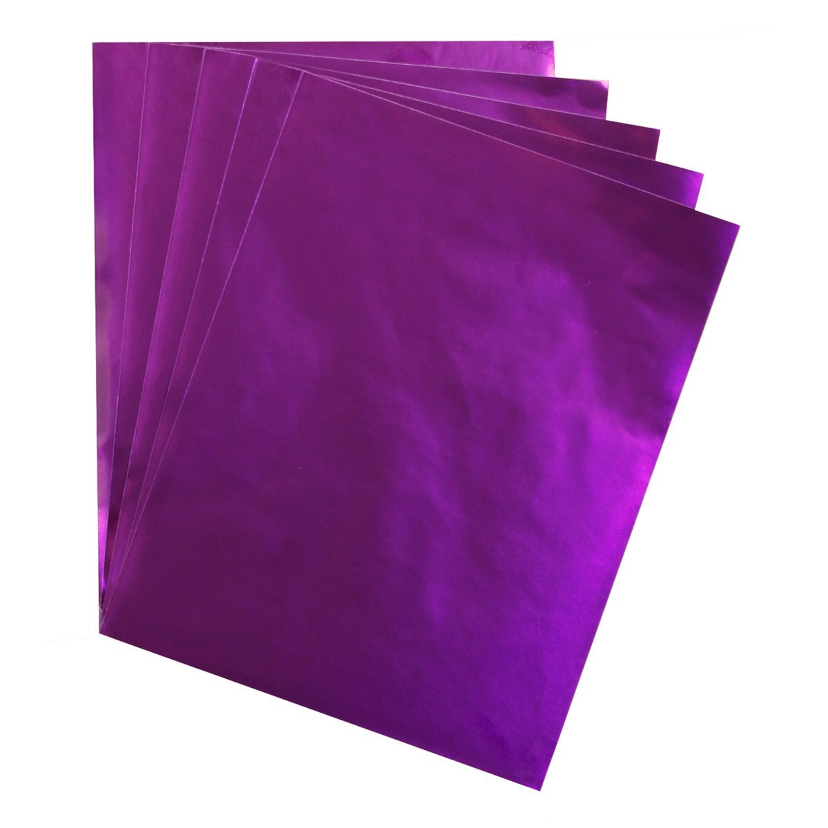 Metallic Foil Paper 12 Sheets 8.5" x 11" Purple