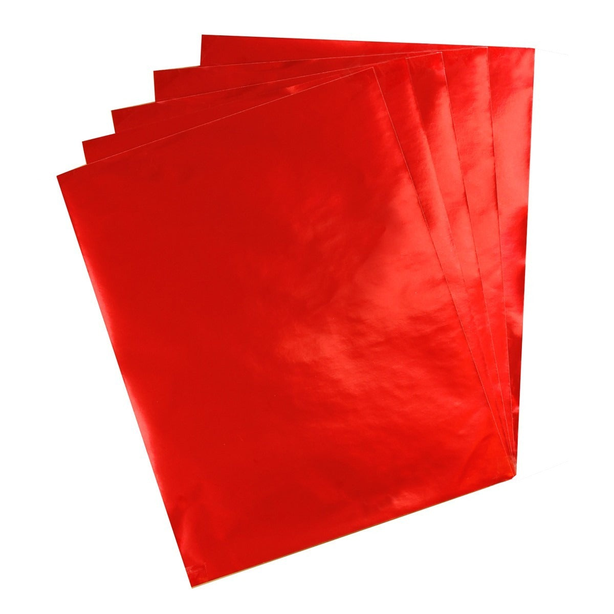 Metallic Foil Paper Sheets for Crafting (8.5 x 11 in, Red, 50 Pack), PACK -  Kroger