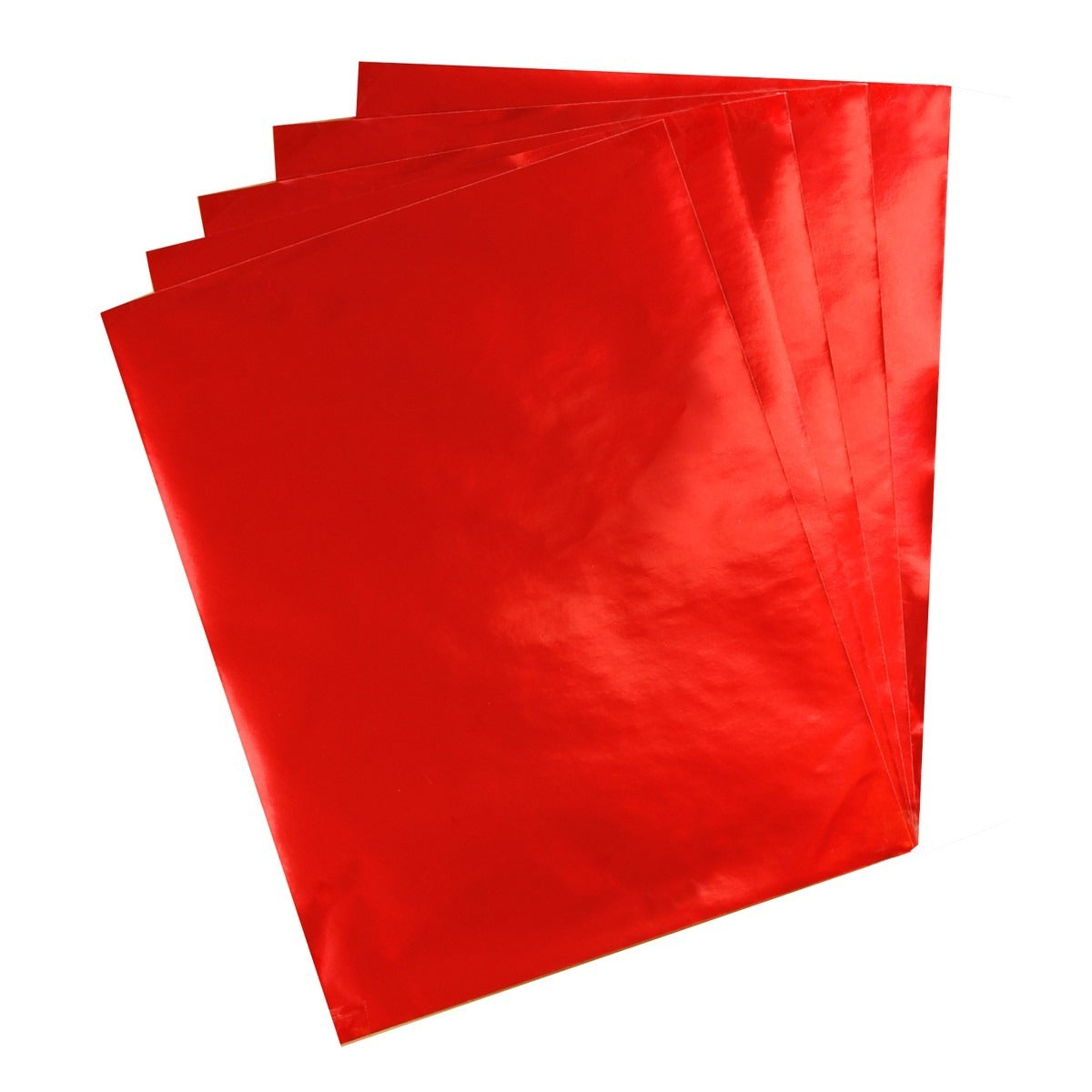 Metallic Foil Paper 12 Sheets 8.5" x 11" Red