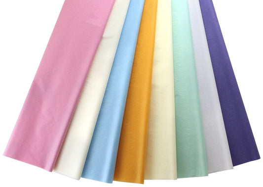 Non-Bleeding Tissue Paper - 3 Ea. of 8 Pastel Colors - 24 Sheets, 20" x 30"