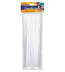 Pipe Cleaner (Chenille Stems) 12" X 6 100 Pieces White