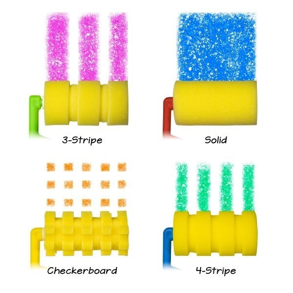 Paint Tray with 4 Foam Rollers (3″)