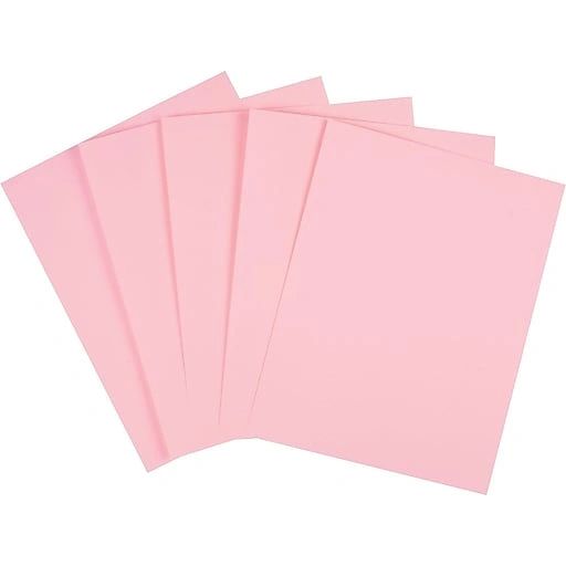 #67 Cardstock Paper Legal Size 250 Sheets Pink