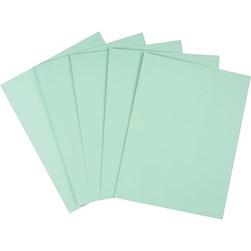 #67 Cardstock Paper 8-1/2 x 11 250 Sheets Light Green