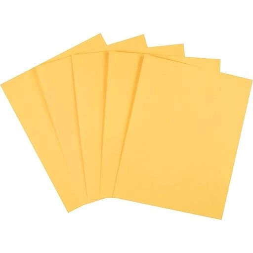 #67 Cardstock Paper 8-1/2 x 11 250 Sheets Goldenrod