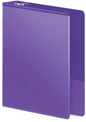 3" Hard D-Ring Binder with View Purple