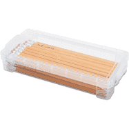 Super Stacker Pencil Box, 8.25 x 1.5 x 4 Inches, Color May Vary