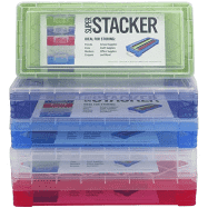 Super Stacker Pencil Box, 8.25 x 1.5 x 4 Inches, Color May Vary