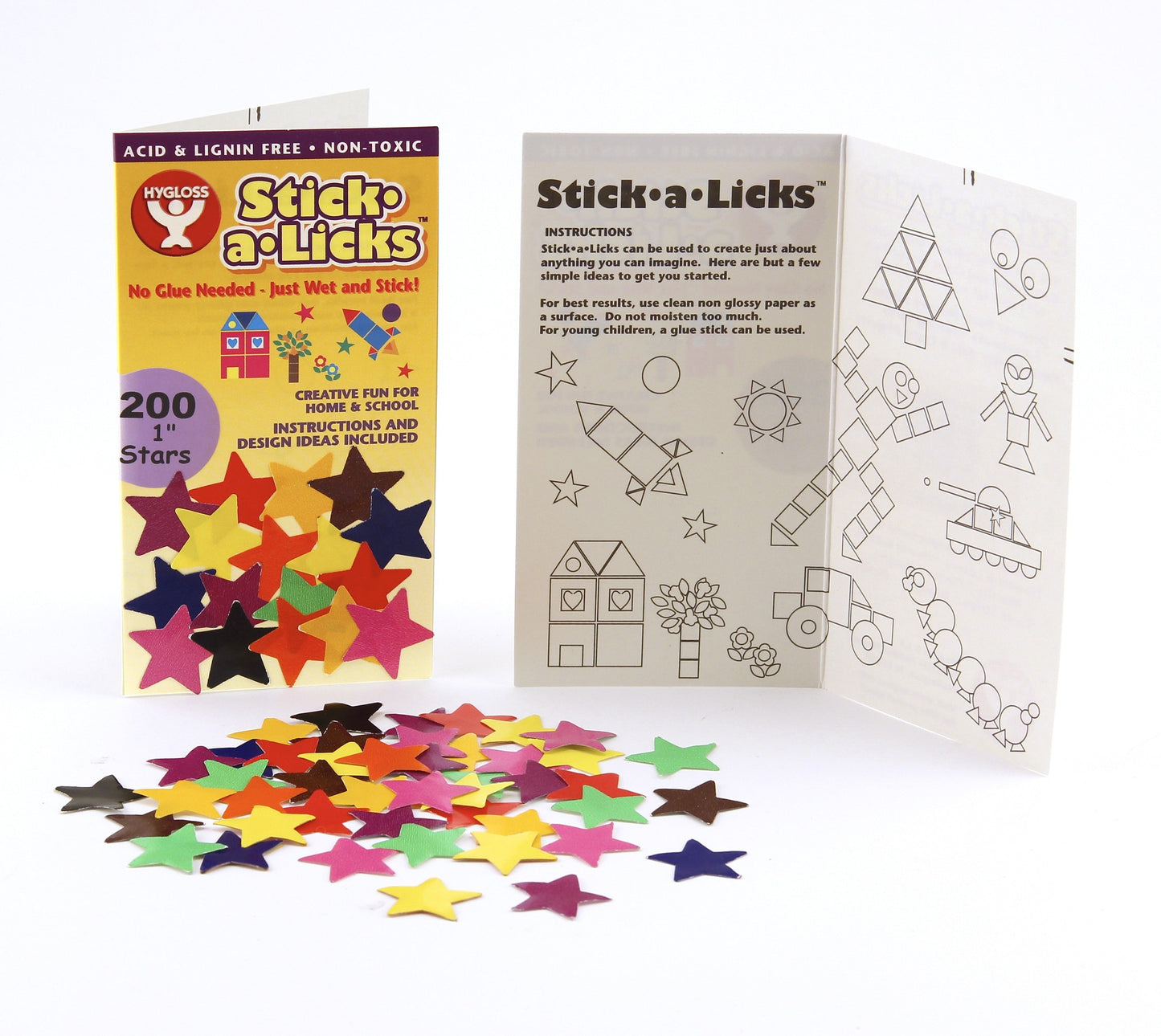 Stick-A-Licks Stars, 1-Inch, 200 Pcs