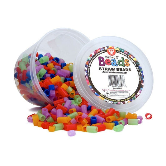 Straw Beads, Approx. 700 Pcs.