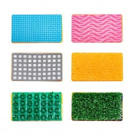 Textured Stampers, 6 Pcs