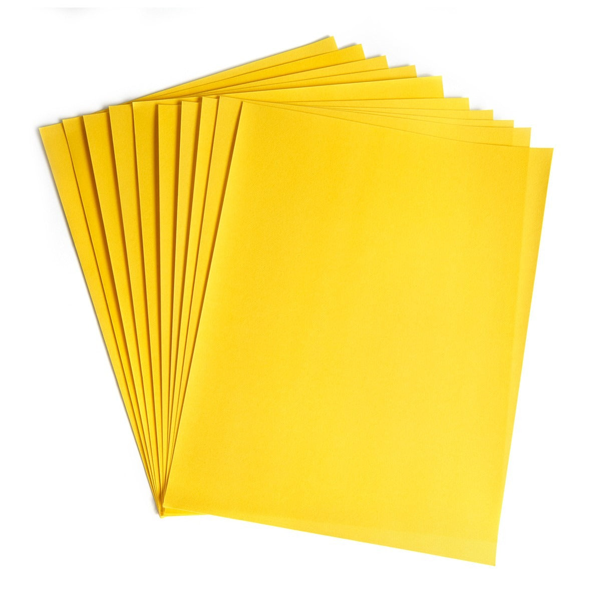 Velour Paper 10 Sheets 8.5" x 11" Yellow