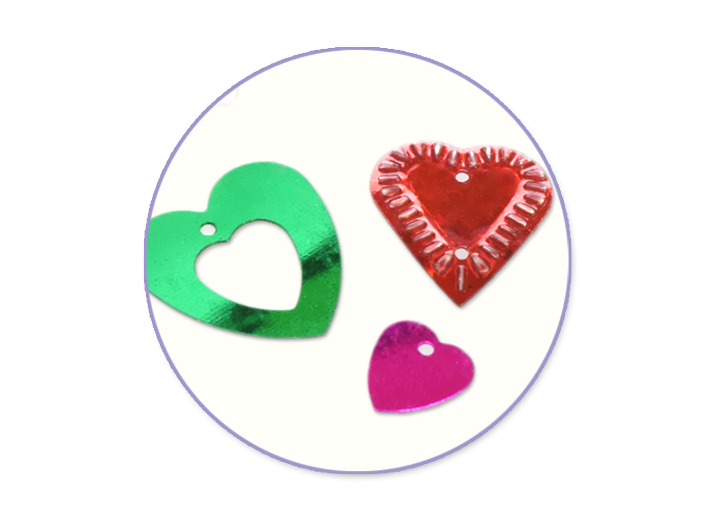 Bling Sequins Hearts 1.1oz