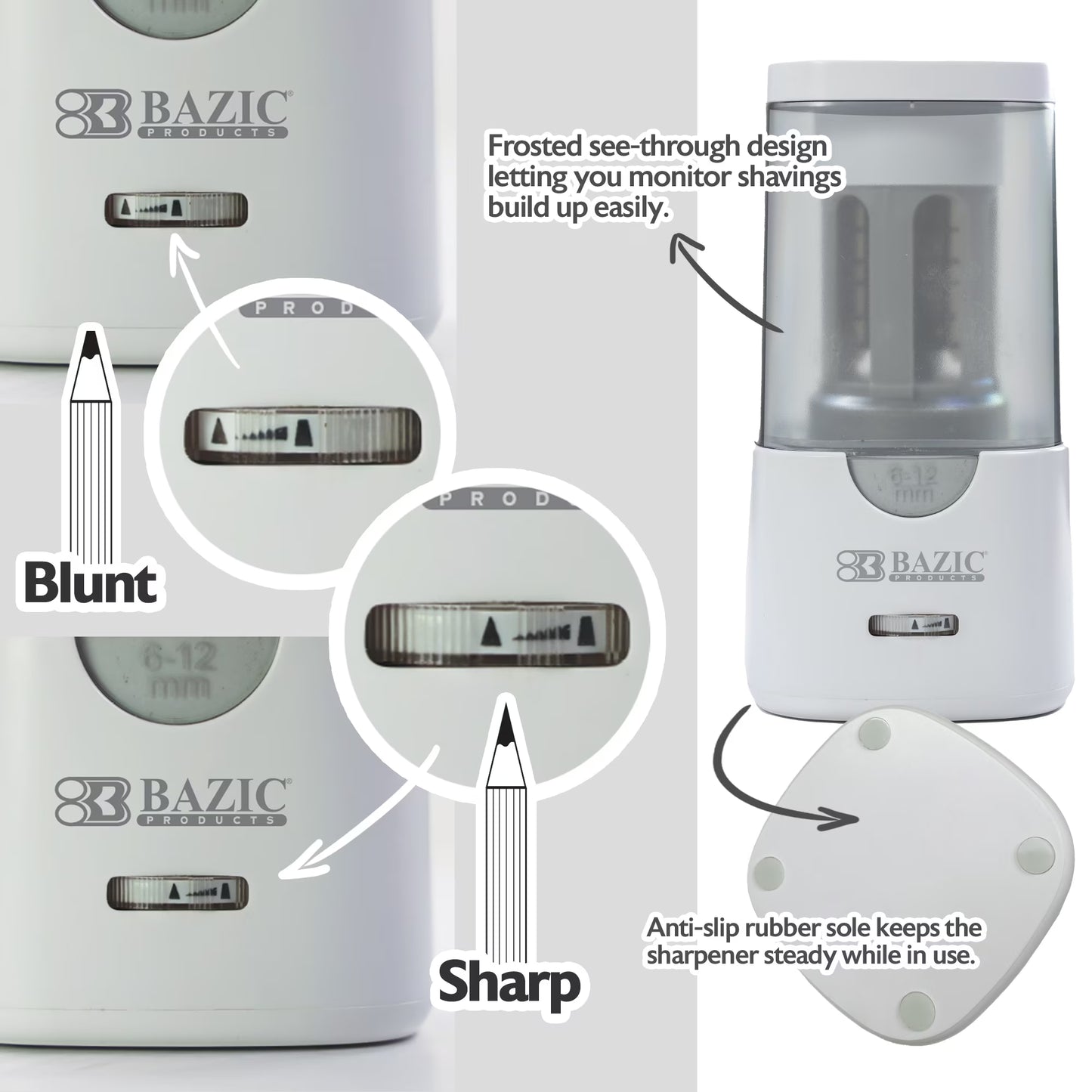 roducts Electric Pencil Sharpener, Auto Stop for Standard Jumbo No.2/Colored Pencils (6-12mm)
