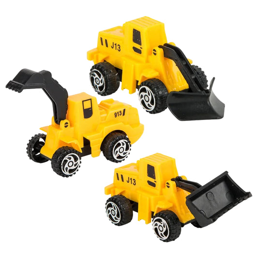 2" Pull Back Construction Truck, 12 Pcs