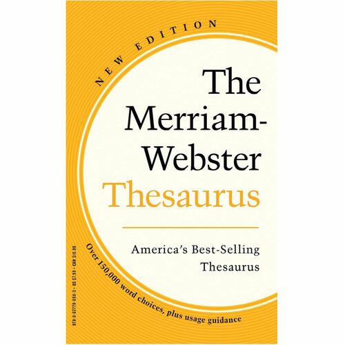 The Merriam-Webster Thesaurus, Dictionary Companion, Paperback, 800 Pages