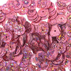 Sequins Round 8mm Aprx 850pcs Hologram Rosa