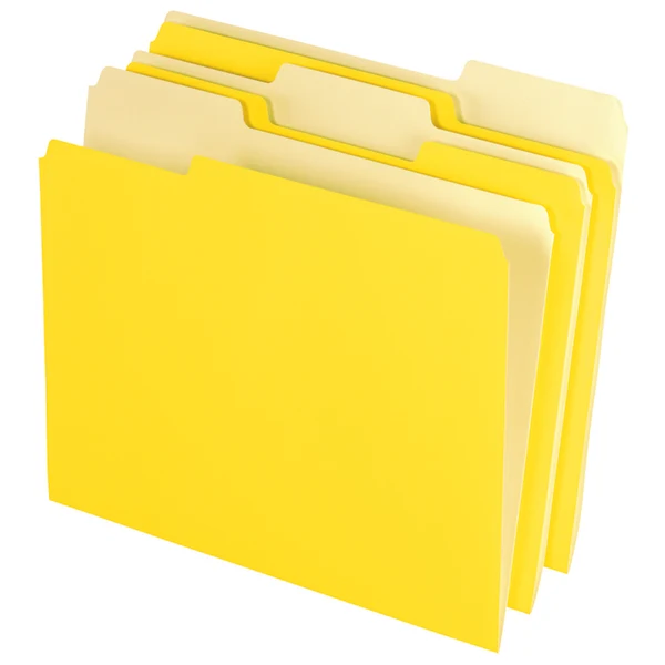 Yellow File Folder 100 Pack