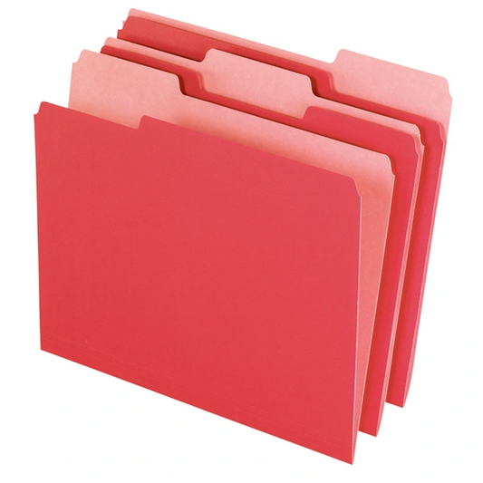 Red File Folder 100 Pack