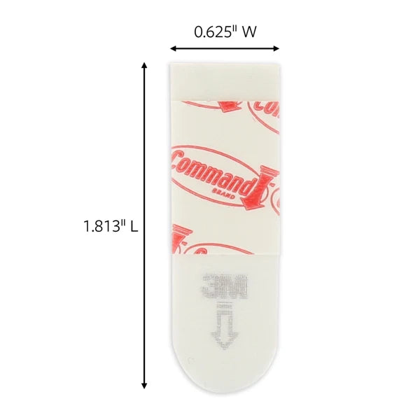 Command Poster Strips, 12-Command Strips, Damage-Free, White