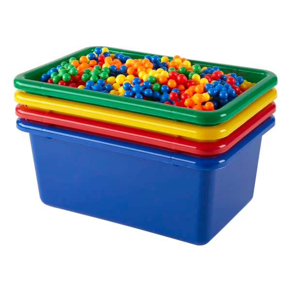 Small Storage Bin, 5”H x 11-1/2”W x 7-7/8"D, Color may vary