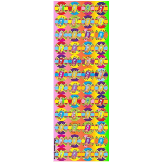 Sefer Torah Smiley Circle Stickers (Small), Pack of 6 Sheets