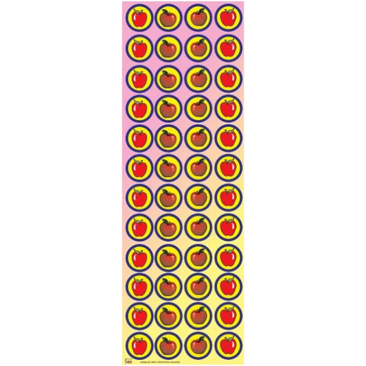 Apple Circle Stickers 6-Sheet pack