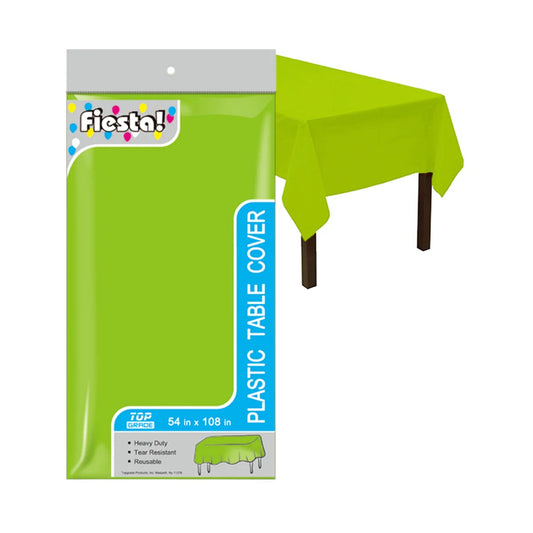 Plastic Tablecloth, 54″ x 108″, Lime