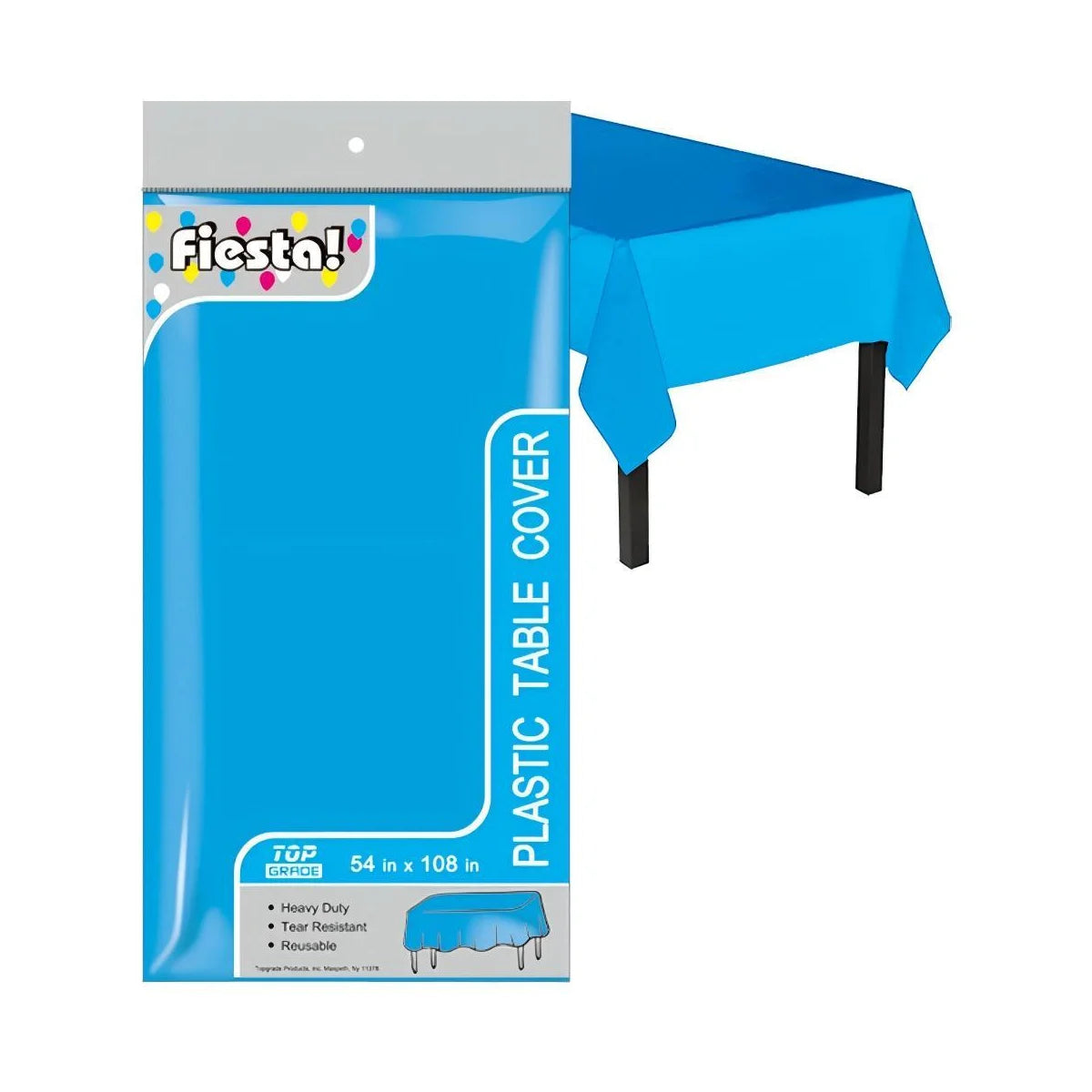 Plastic Tablecloth, 54″ x 108″, Turquoise