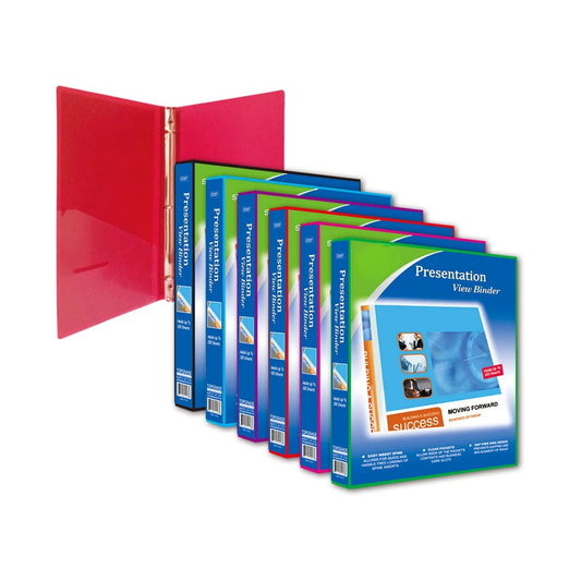 1" Clear View Flexible Binder Color May Vary