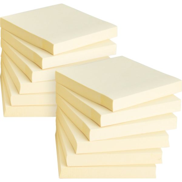 Stick On Note Pads, 3 X 3, Yellow