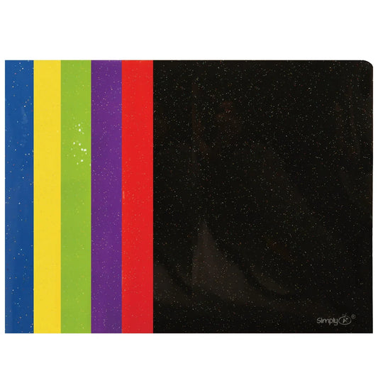2 Pocket Glitter Poly Folder Color May Vary
