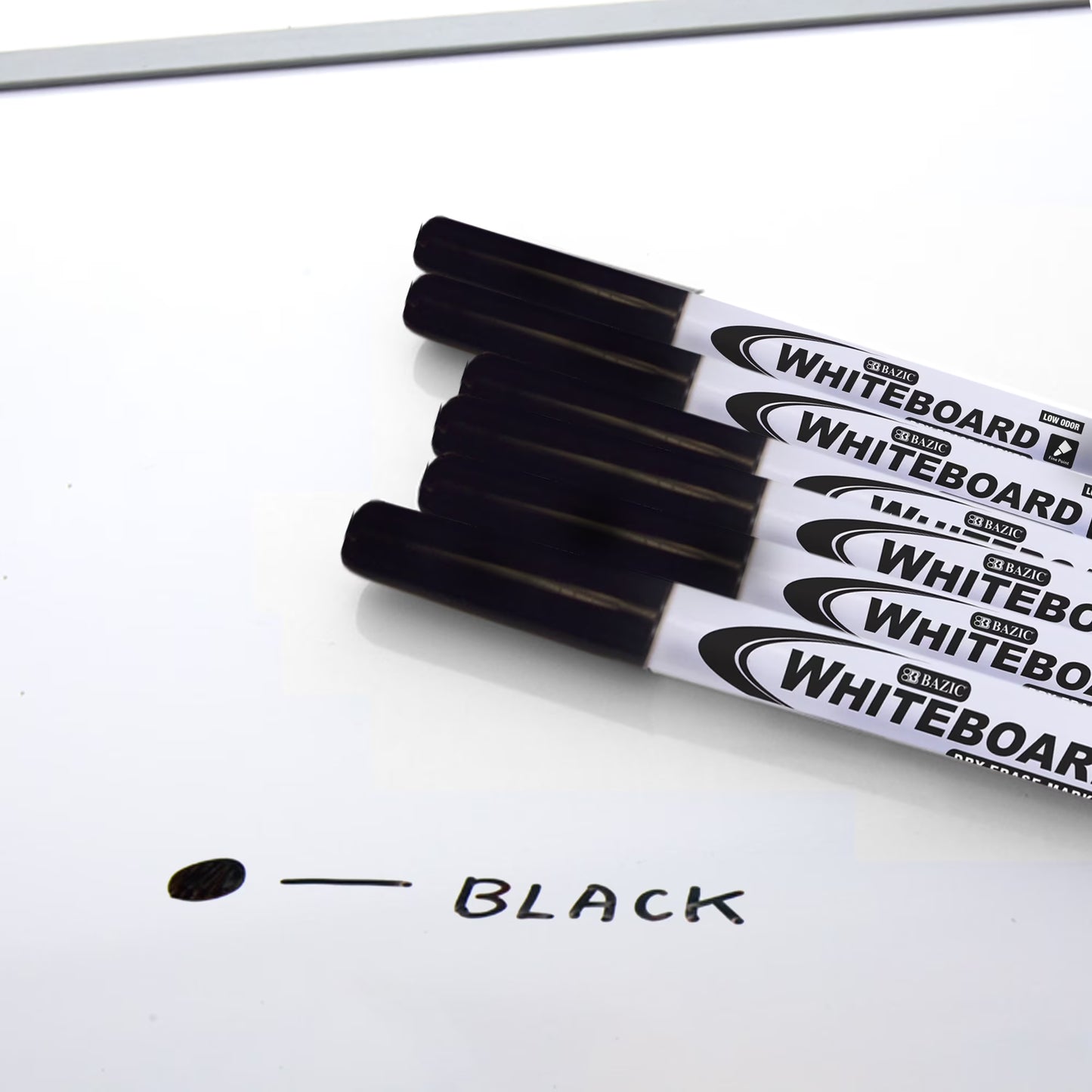 Black Fine Tip Dry-Erase Markers 4/Pack