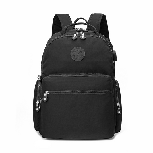 B-B 8659 Backpack- Black 16"