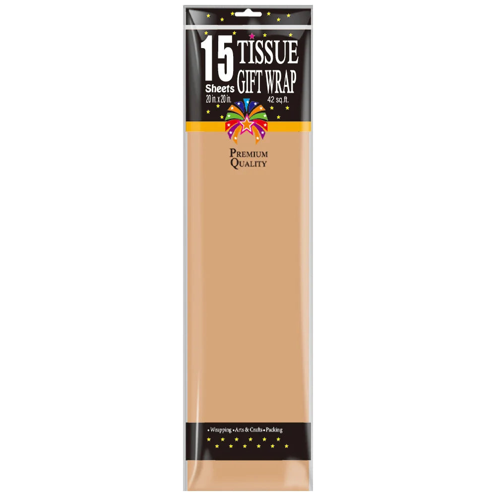 Coffee Tissue Paper, 20x20" 15ct