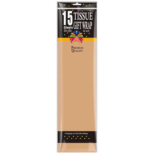 Coffee Tissue Paper, 20x20" 15ct